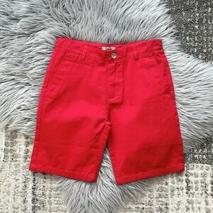 Frenchie Mini Couture Red-Red Anderson Shorts 10Y (MSRP $38)